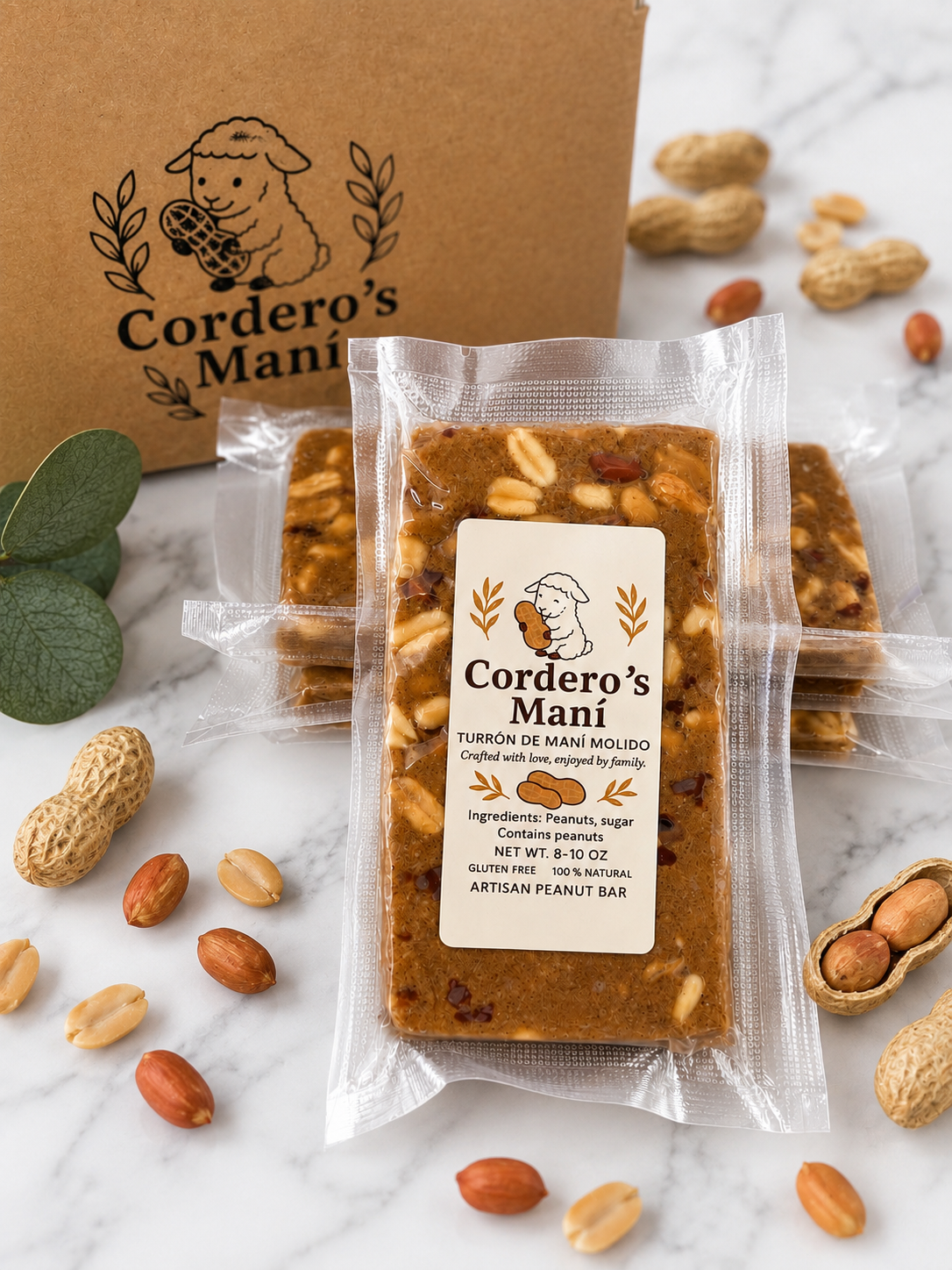 Turrón de Maní Molido Cubano