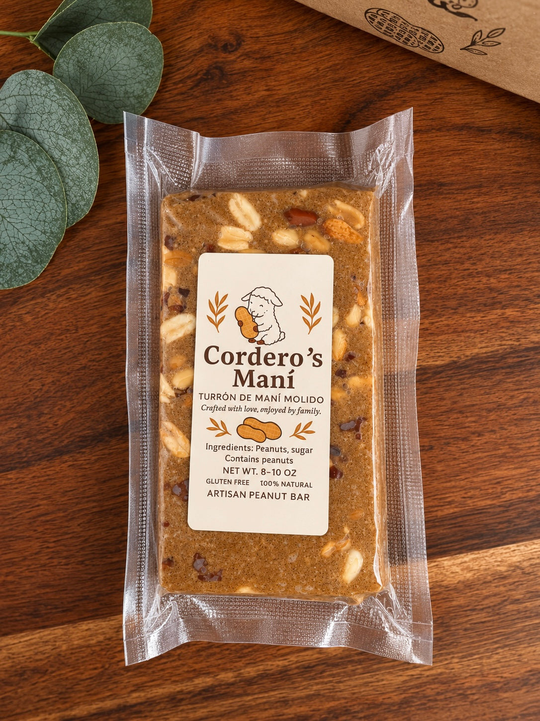 Turrón de Maní Molido Cubano